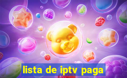 lista de iptv paga